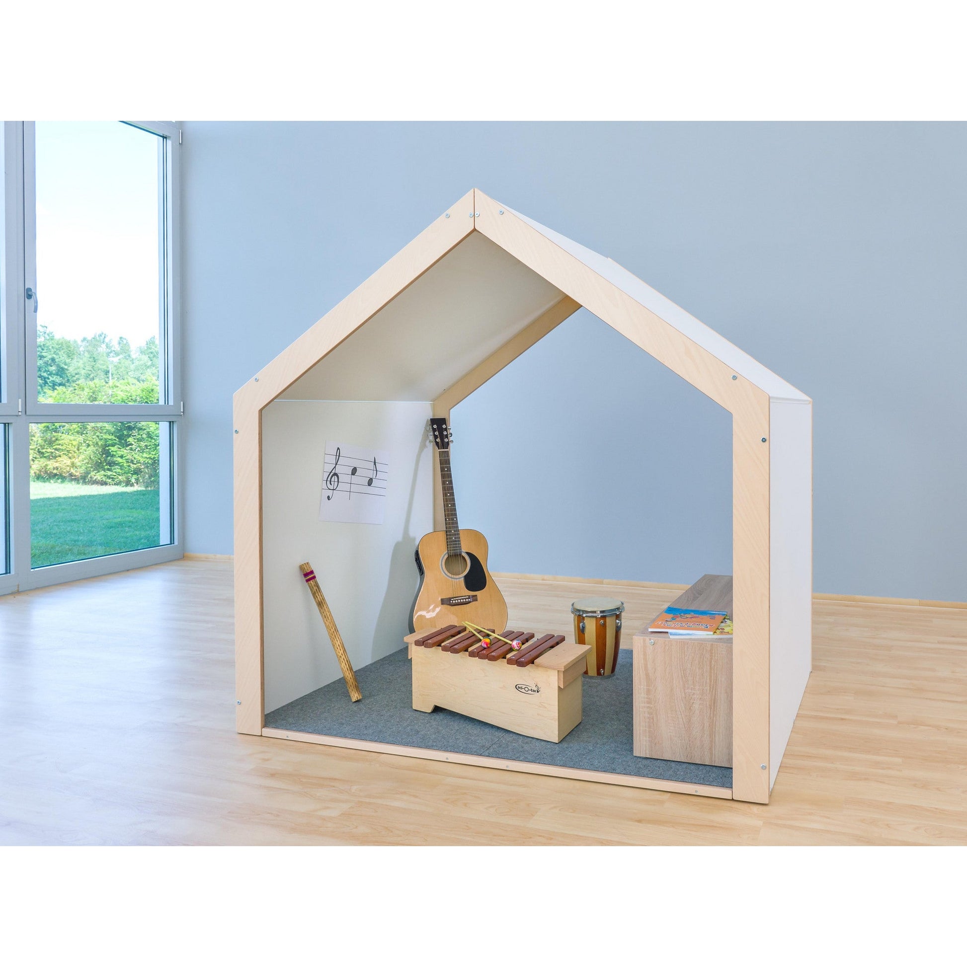 Betzold - EduCasa Speelhuis voor Binnen XXL - Wit - Playlaan