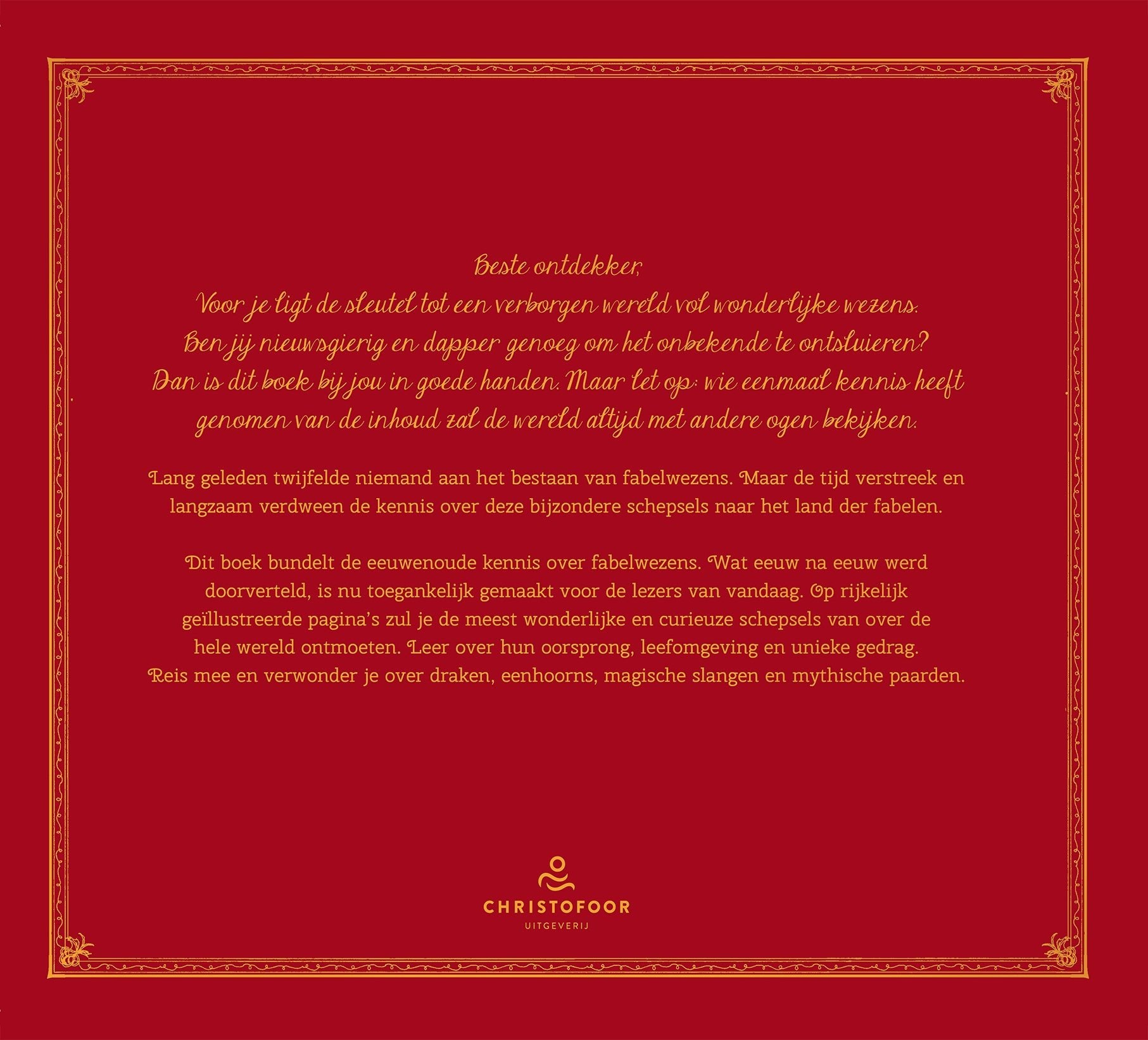 Christofoor - Christofoor - Het Wonderlijke Boek der Fabelwezen Emily Hawkins - Playlaan