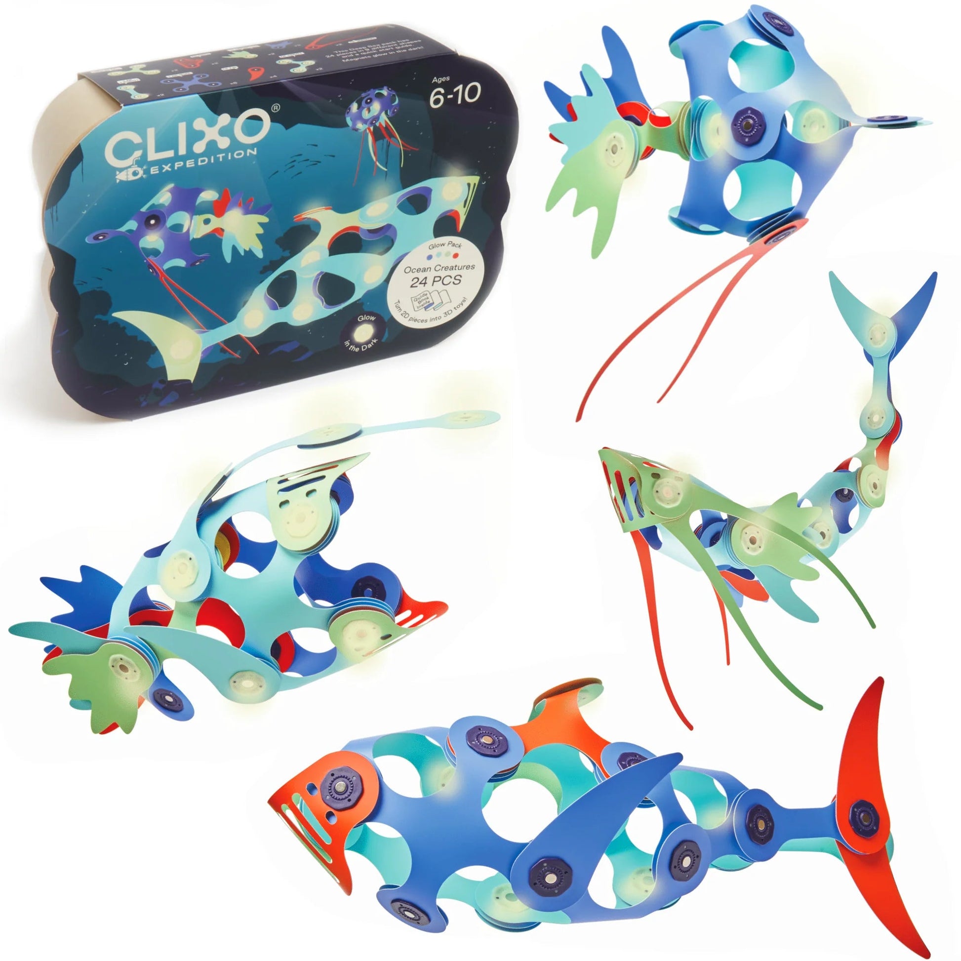 Clixo - Clixo - Ocean Creatures - Adventure Pack - Playlaan