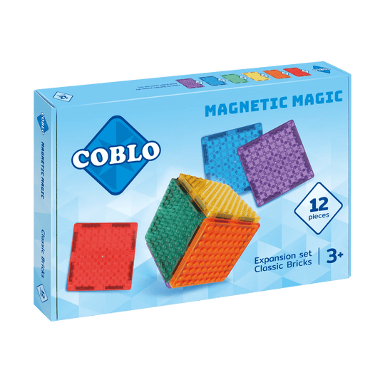 Coblo - Bricks Classic set 12st - Magnetische Bouwblokken - Playlaan