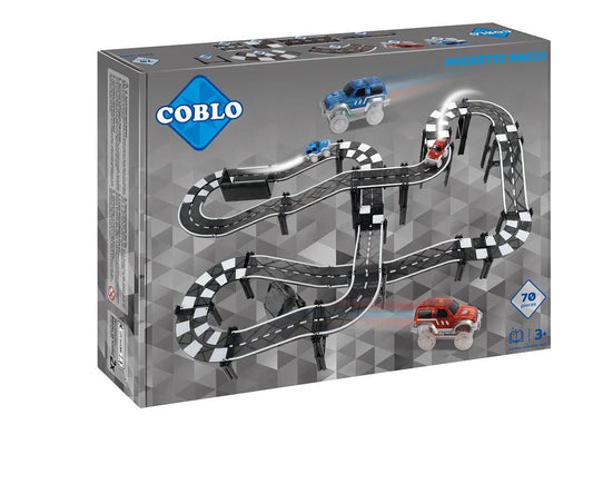 Coblo - Racetrack set 70 - Magnetische Autobaan - Playlaan