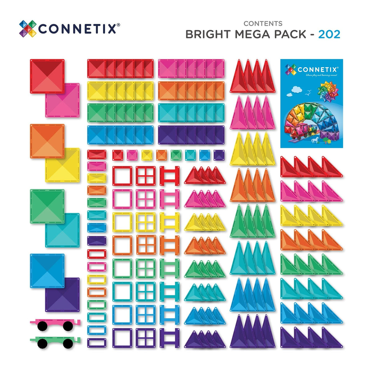 Connetix - Connetix - Bright Mega Pack 202-delig - Playlaan