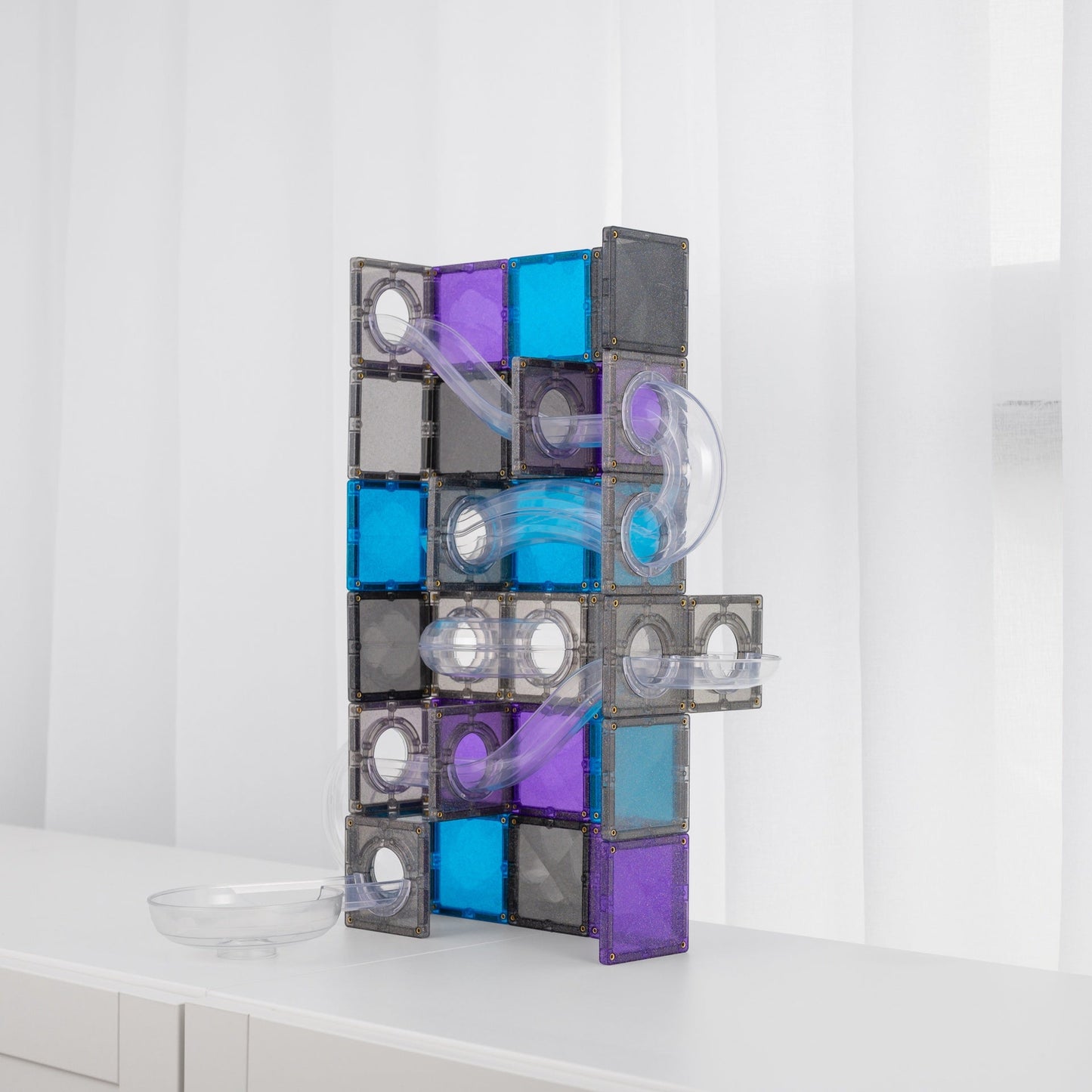 Connetix - Connetix - Galaxy Knikkerbaan Pack - 61 onderdelen - Playlaan