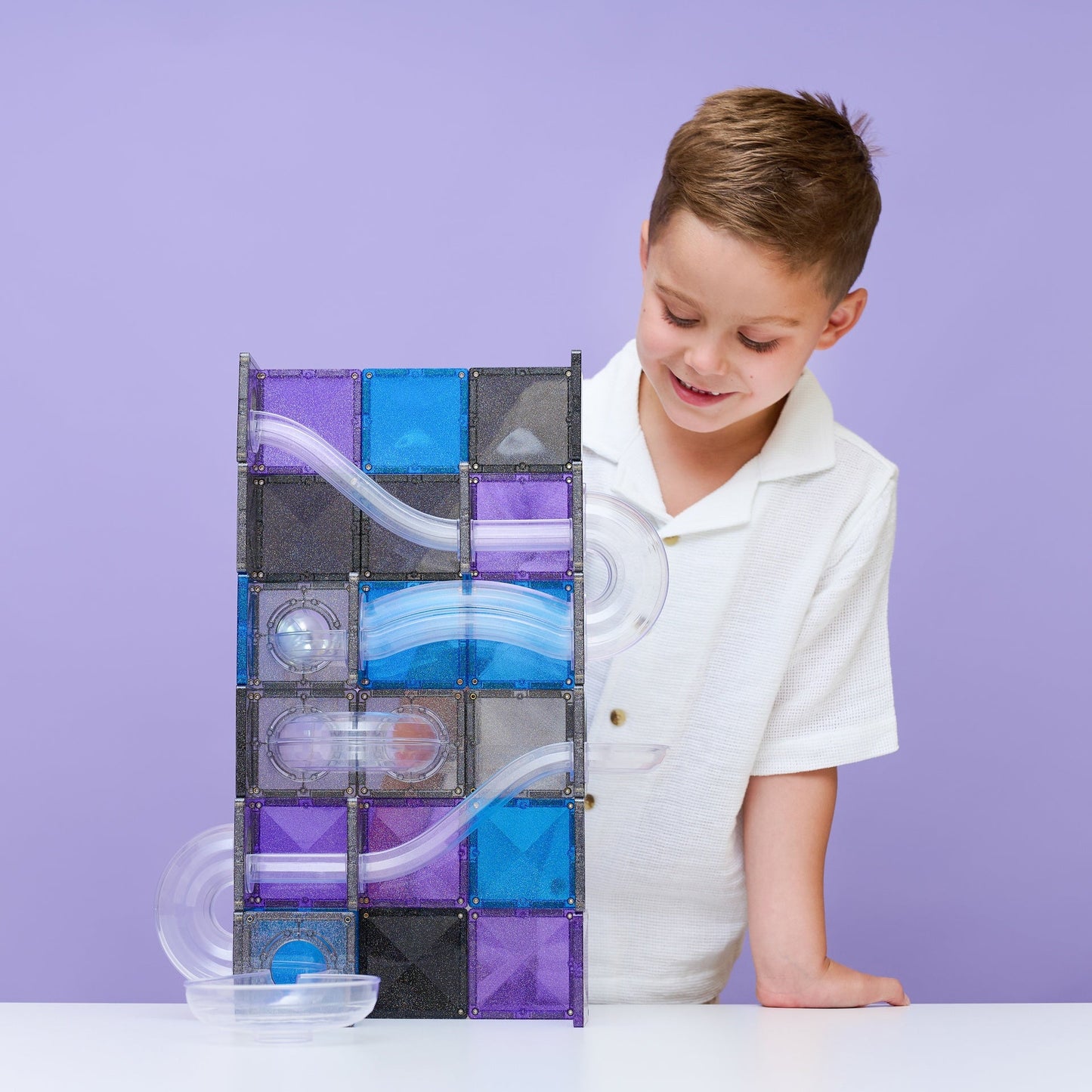Connetix - Connetix - Galaxy Knikkerbaan Pack - 61 onderdelen - Playlaan
