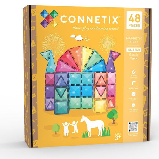 Connetix - Connetix - Glitter Castle Pack 48st - Playlaan