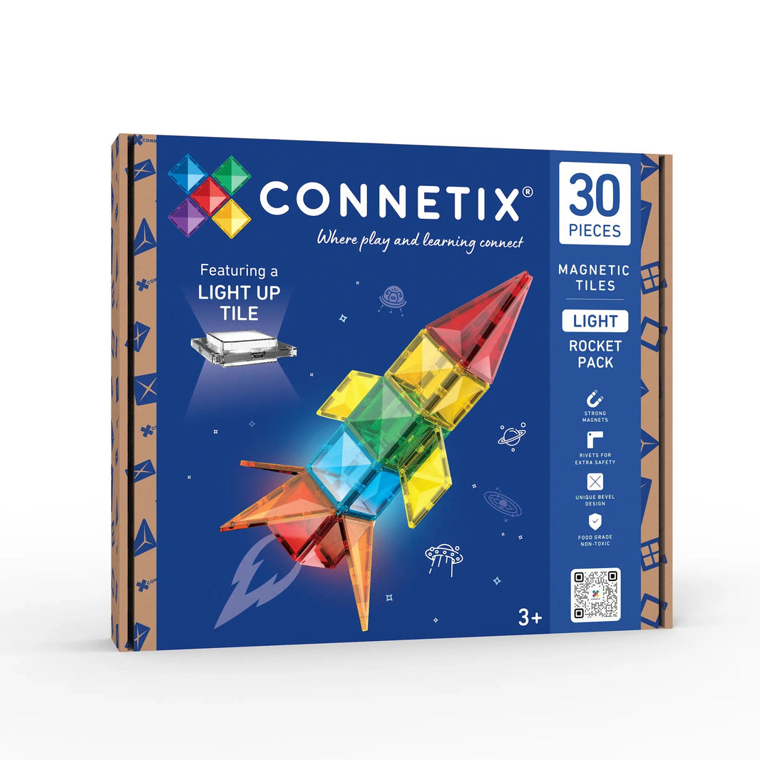 Connetix - Connetix - Light Rocket Pack - 30 magnetische tegels - Playlaan
