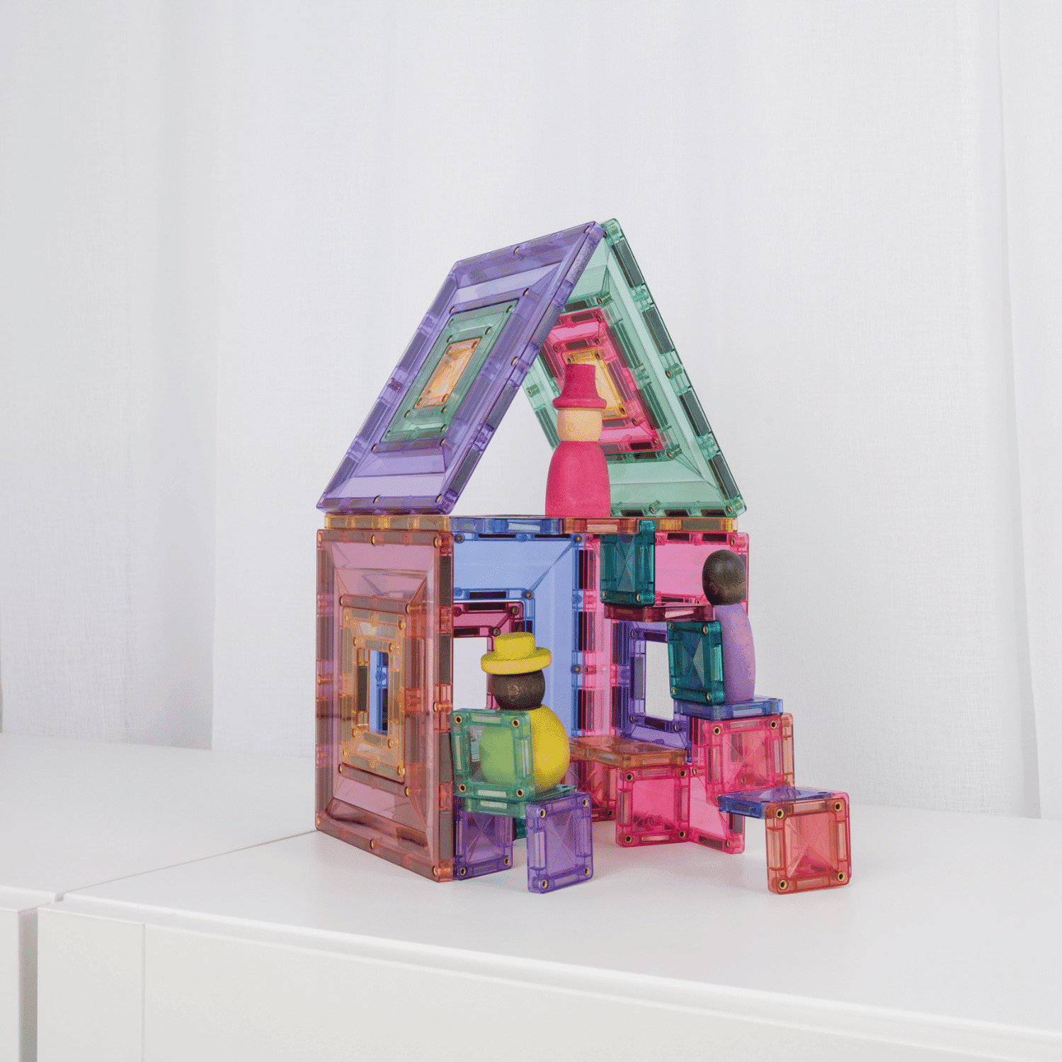 Connetix - Connetix - Pastel Portal Pack 48st - Magnetische tegels - Playlaan