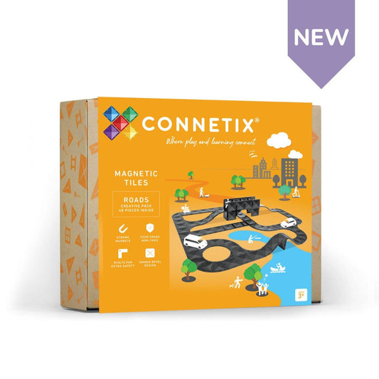 Connetix - Magnetische Autobaan set van 48 - Constructie Speelgoed - Playlaan