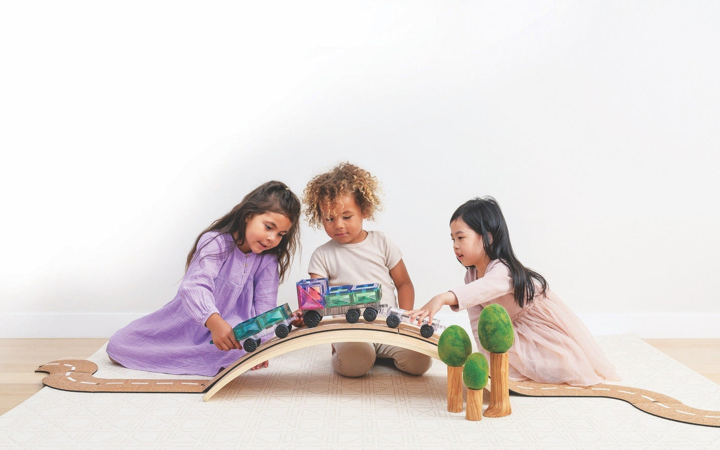 Connetix - Pastel Transport Pack 50 pc - Magnetische Bouw en Constructie Tegels - Playlaan