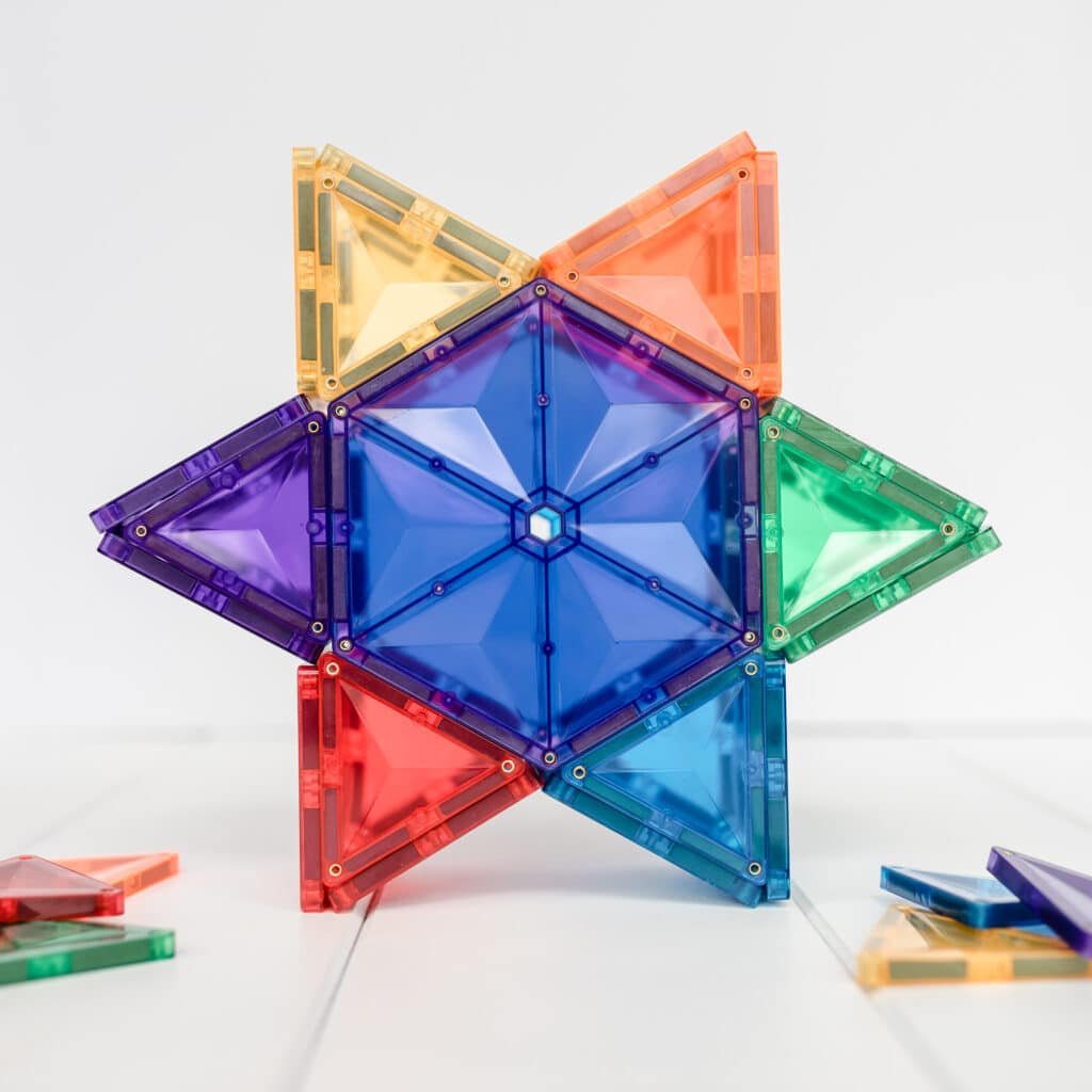 Connetix - Rainbow Geometry Pack 30 pc - Magnetische Bouw en Constructie Tegels - Playlaan