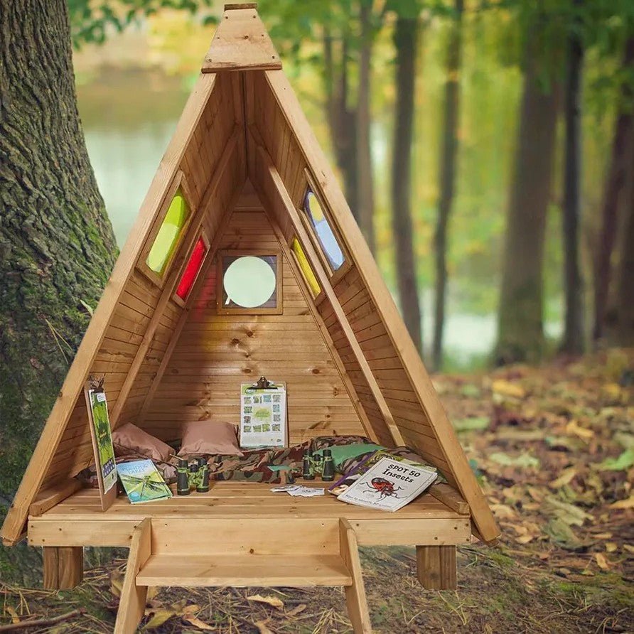 Cosy - Boshut met kleurijke kijkgaatjes - Playlaan