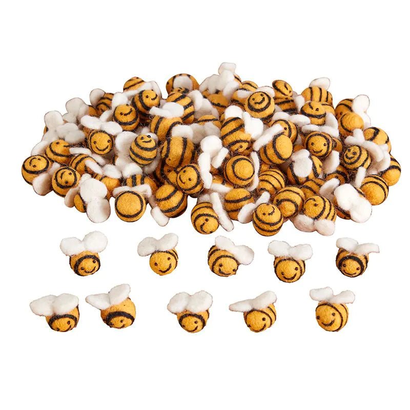 Cosy - Cosy - Bijen van wolvilt voor tellen en sorteren - 10st - Playlaan