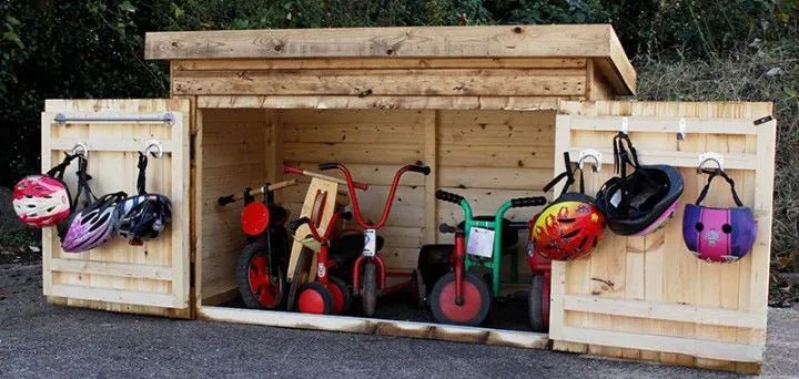 Cosy - Cosy - Buiten fietsschuur van hout - (166cm breed) - Playlaan