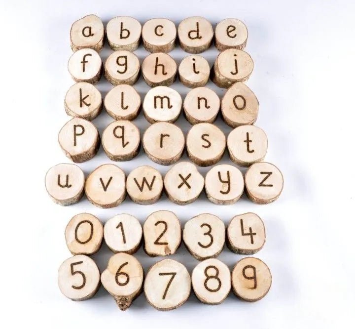 Cosy - Cosy - Educatieve houten letters en cijfers - handgemaakt - 36 - delig - Playlaan