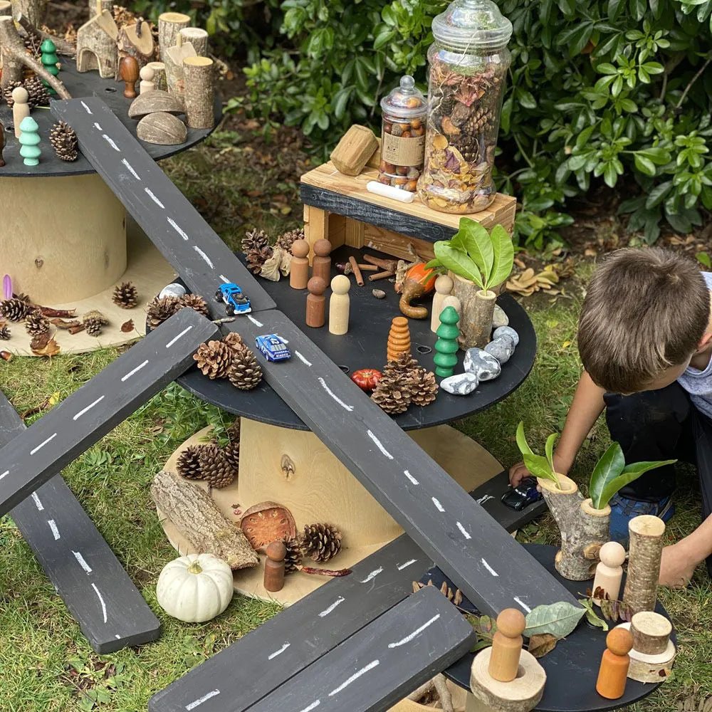 Cosy - Cosy - Krijtbord speelwegen voor buiten - 8 stuks - Playlaan