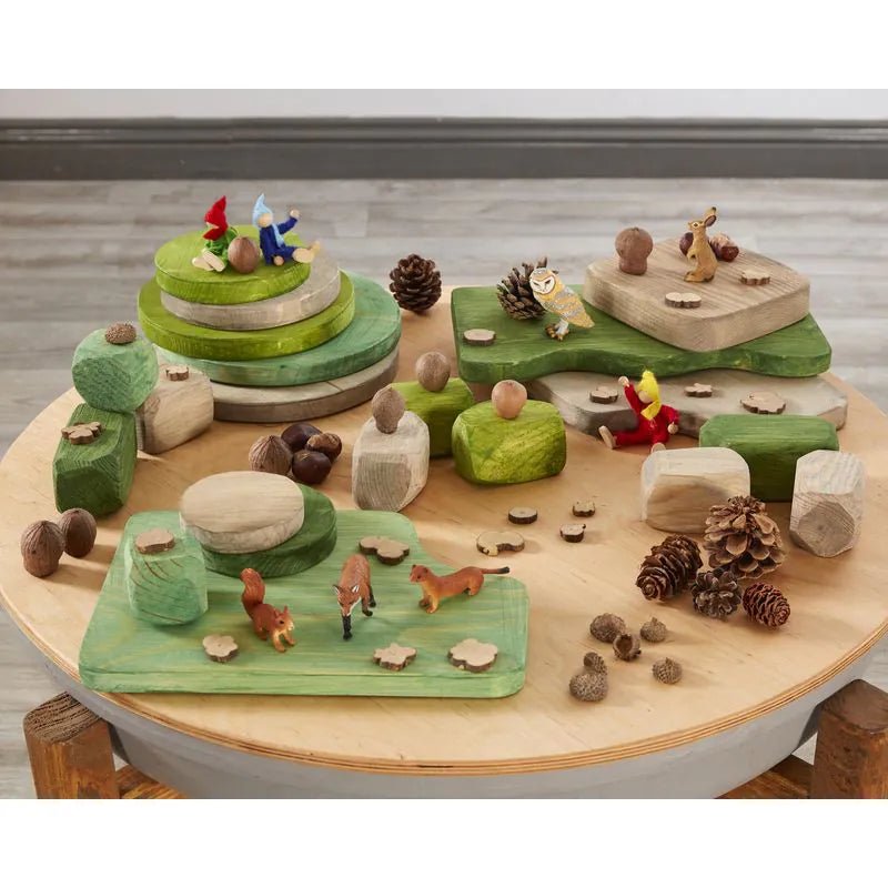 Cosy - Cosy - Natuurlijke aardetinten Small World set – 20-delig - Playlaan