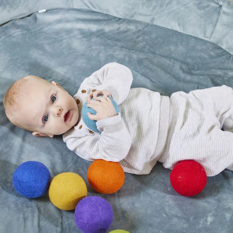 Cosy - Cosy - Regenboog viltballen - set van 7 - Playlaan