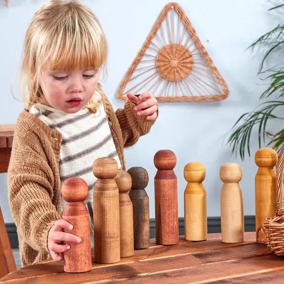 Cosy - Cosy - Reuzen multiculturele peg poppetjes - set van 10 - Playlaan