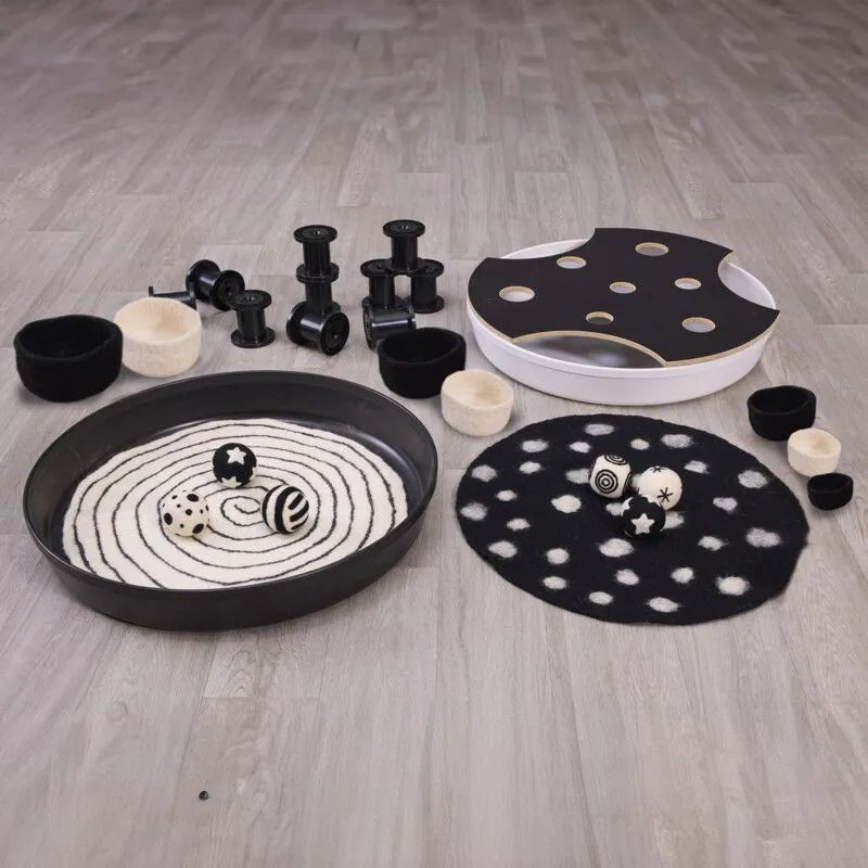 Cosy - Cosy - Sensorische speelset - Deep Spot zwart/wit - Playlaan
