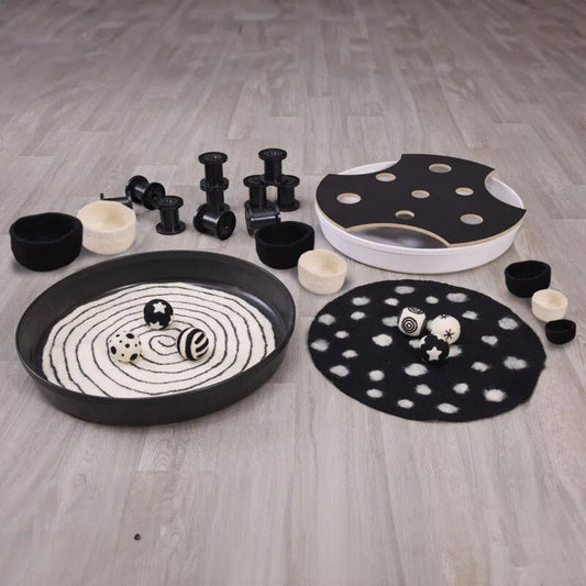 Cosy - Cosy - Sensorische speelset - Deep Spot zwart/wit - Playlaan