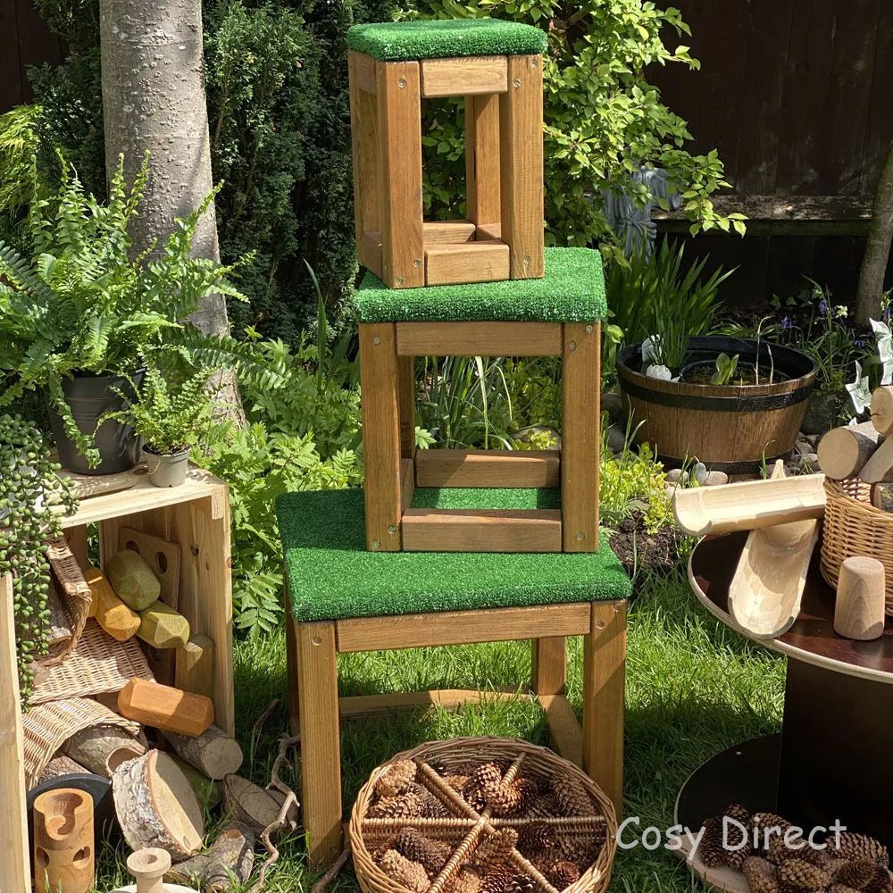 Cosy - Cosy - Speelplatforms met graslook voor Small World - set van 3 - Playlaan