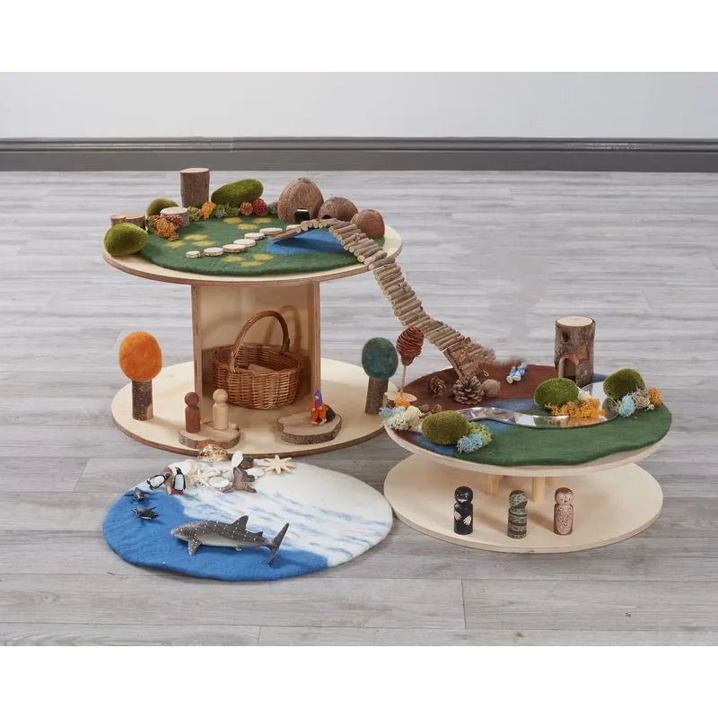 Cosy - Cosy - Vilten speelmatten landschap - set van 3 - Playlaan