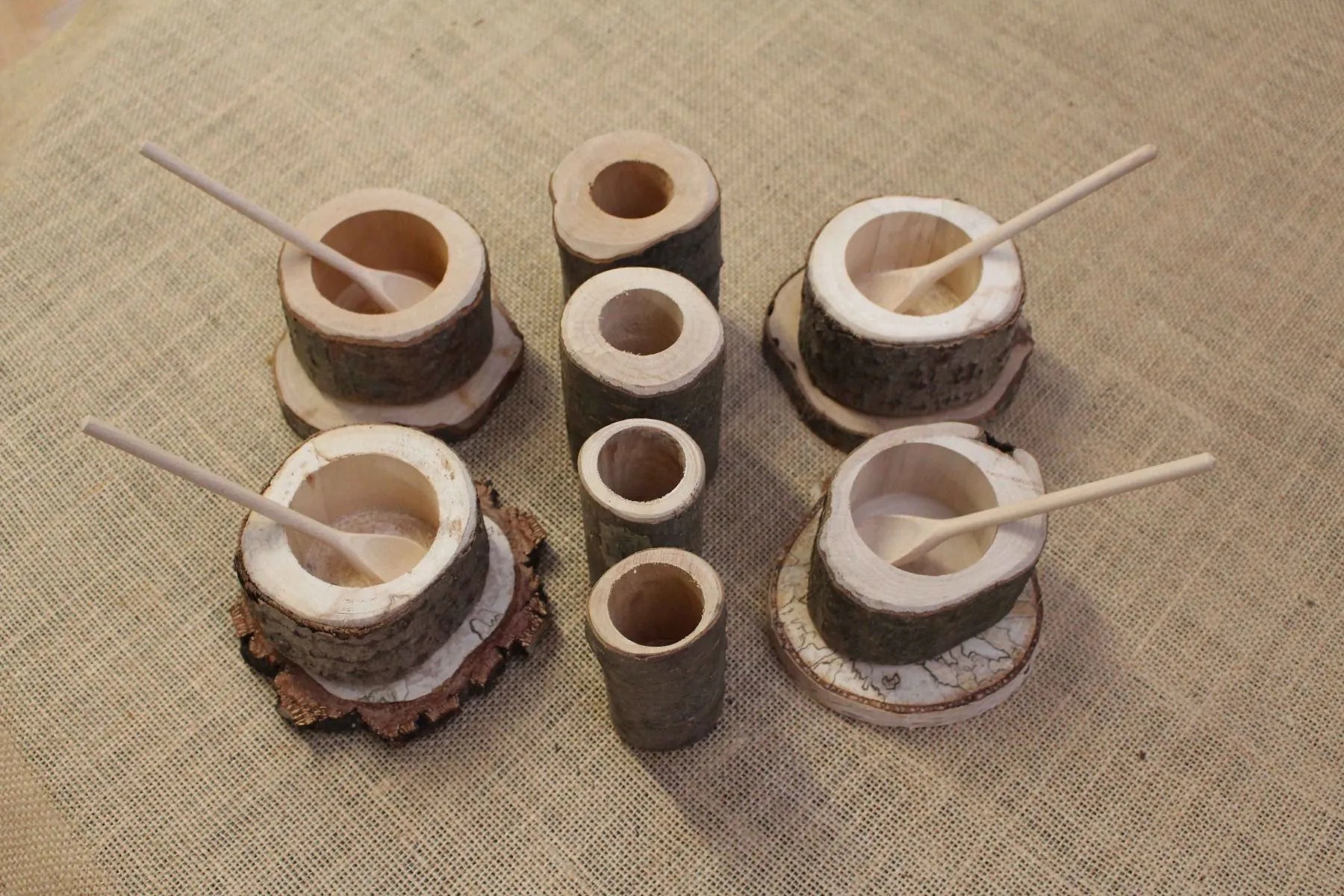 Cosy - Natuurlijke houten modderkeuken thee - set (16 stuks) - Playlaan