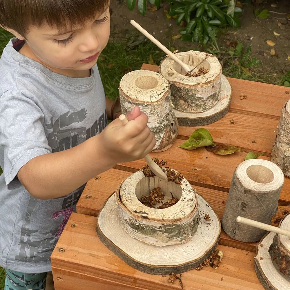 Cosy - Natuurlijke houten modderkeuken thee - set (16 stuks) - Playlaan