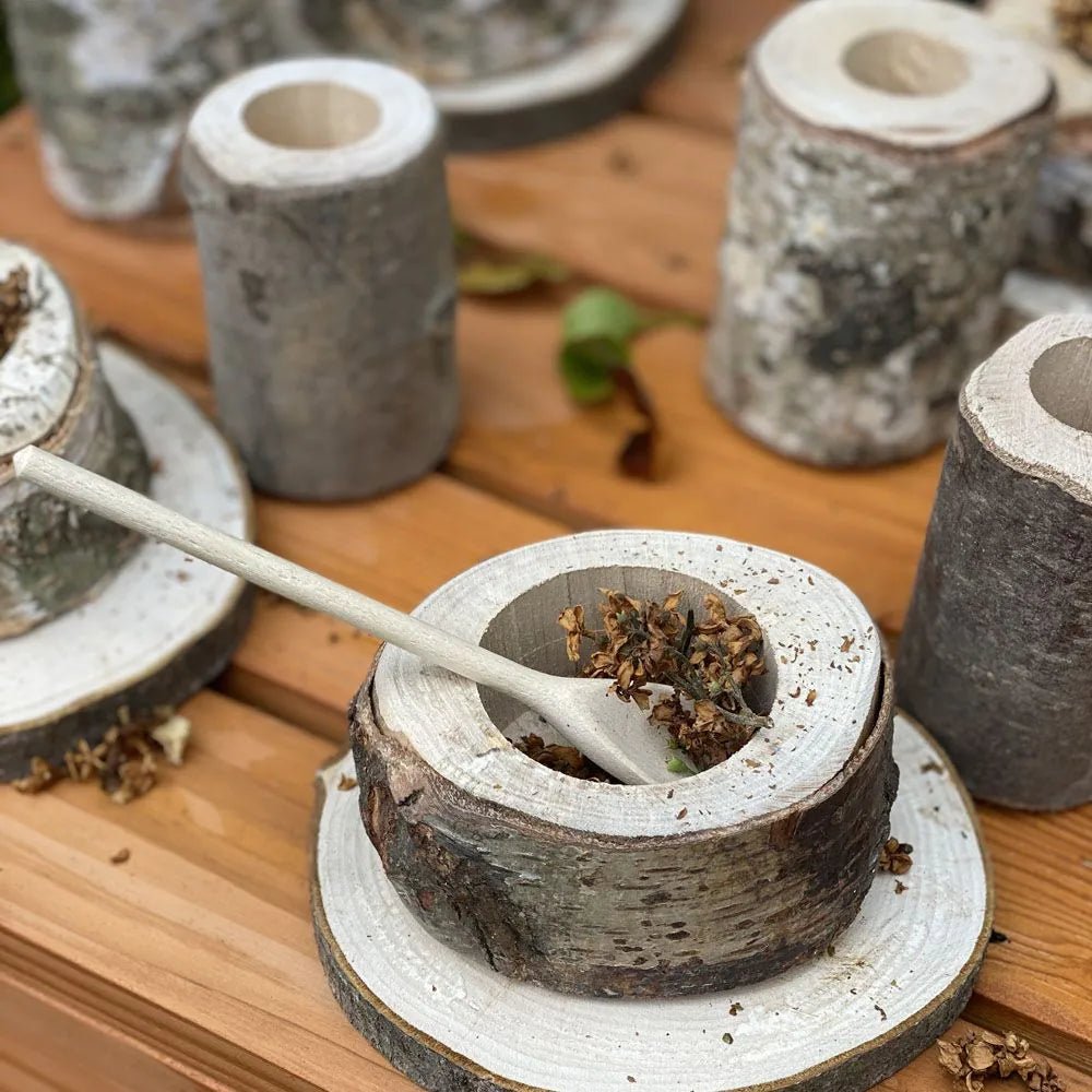 Cosy - Natuurlijke houten modderkeuken thee - set (16 stuks) - Playlaan