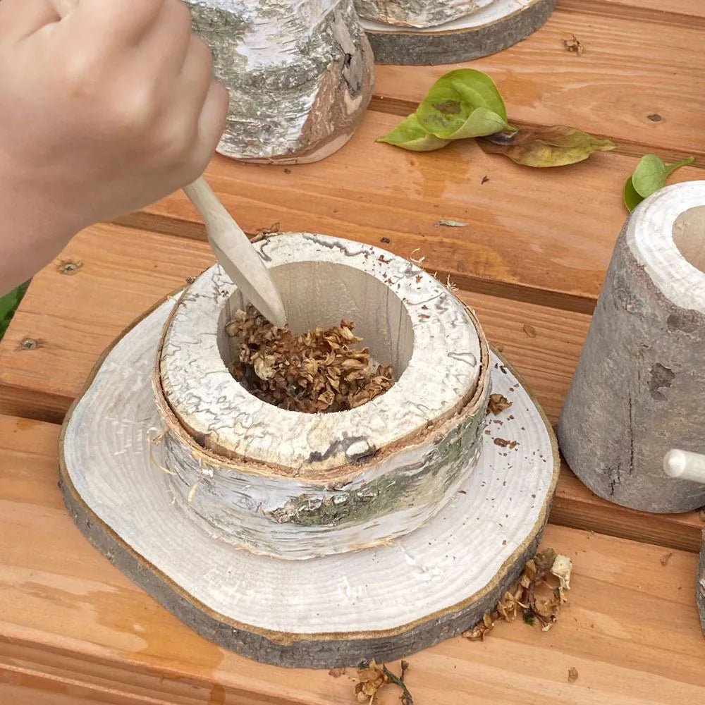 Cosy - Natuurlijke houten modderkeuken thee - set (16 stuks) - Playlaan