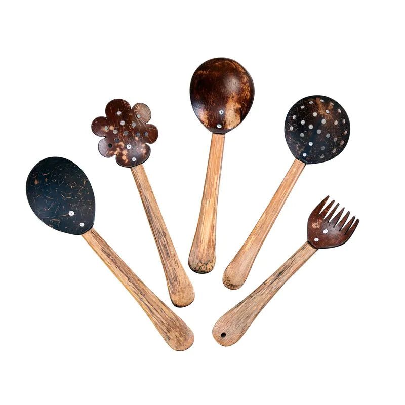 Cosy - Natuurlijke kokos speeltools voor zand en water (5st) - Playlaan