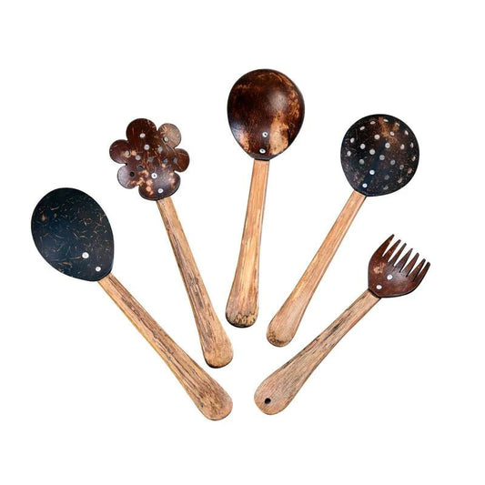 Cosy - Natuurlijke kokos speeltools voor zand en water (5st) - Playlaan