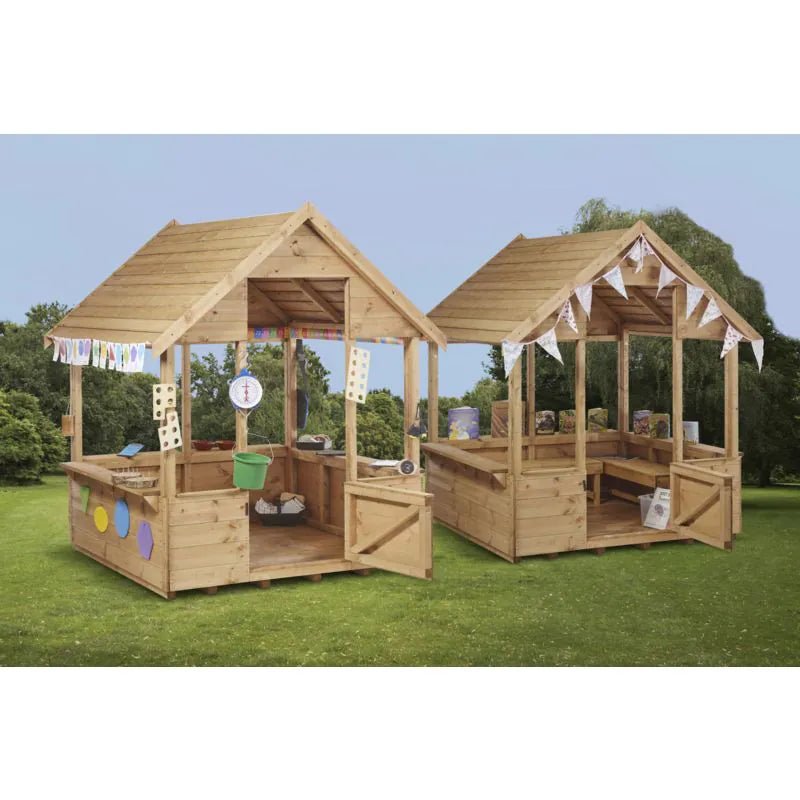 Cosy - Open speelhuisjes voor buiten (set van 2) - Playlaan