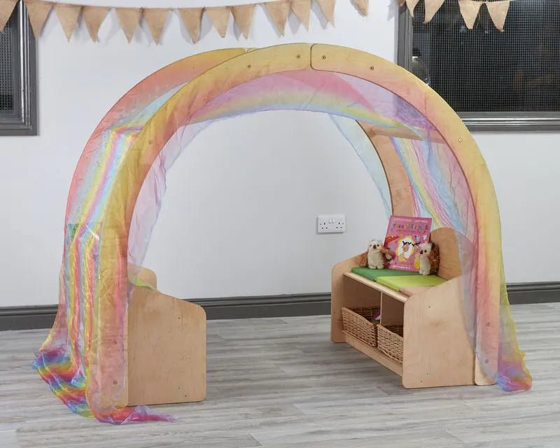 Cosy - Rafiki boog Chatterden met twee zitbanken - Playlaan