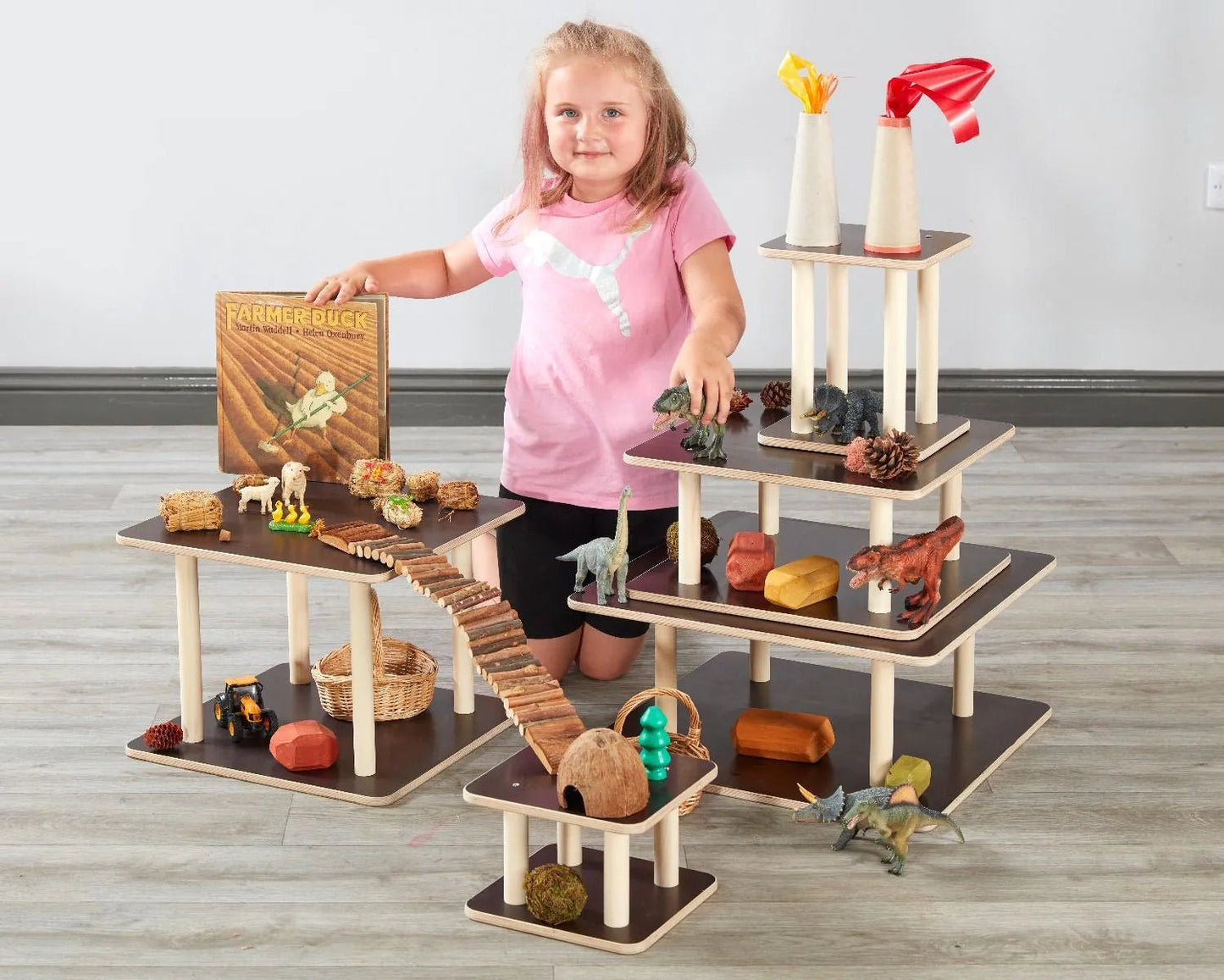 Cosy - Speelplatforms vierkant 5st - Playlaan