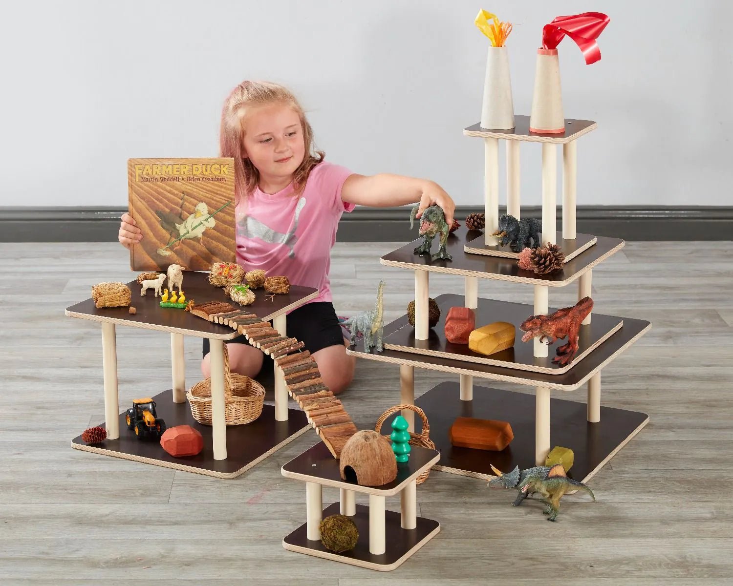 Cosy - Speelplatforms vierkant 5st - Playlaan