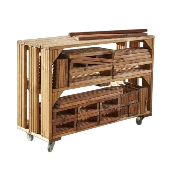 Cosy - Trolley met Deckciting blokken 25st set - Playlaan