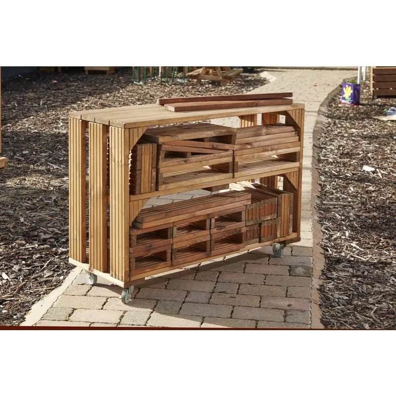 Cosy - Trolley met Deckciting blokken 25st set - Playlaan