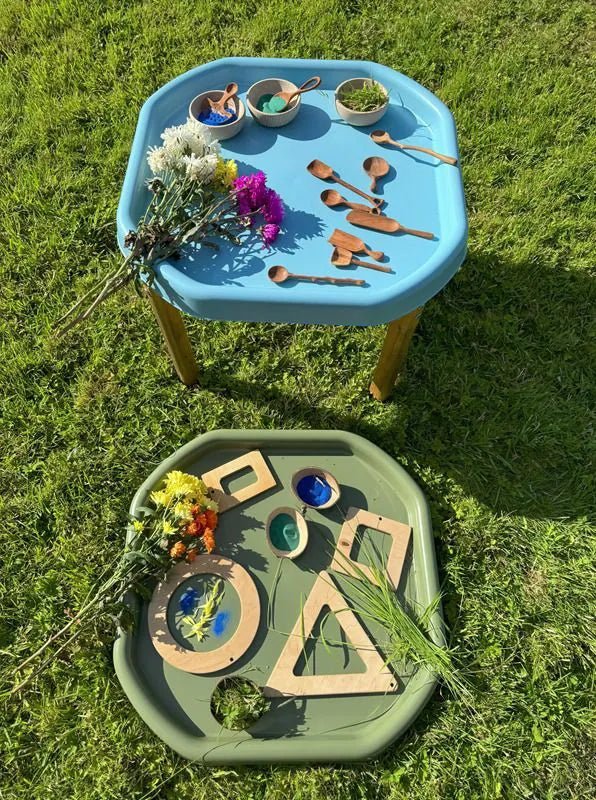 Cosy - Tuff Tray set (70cm) Earthy mini - Yellow, blue, green - Playlaan