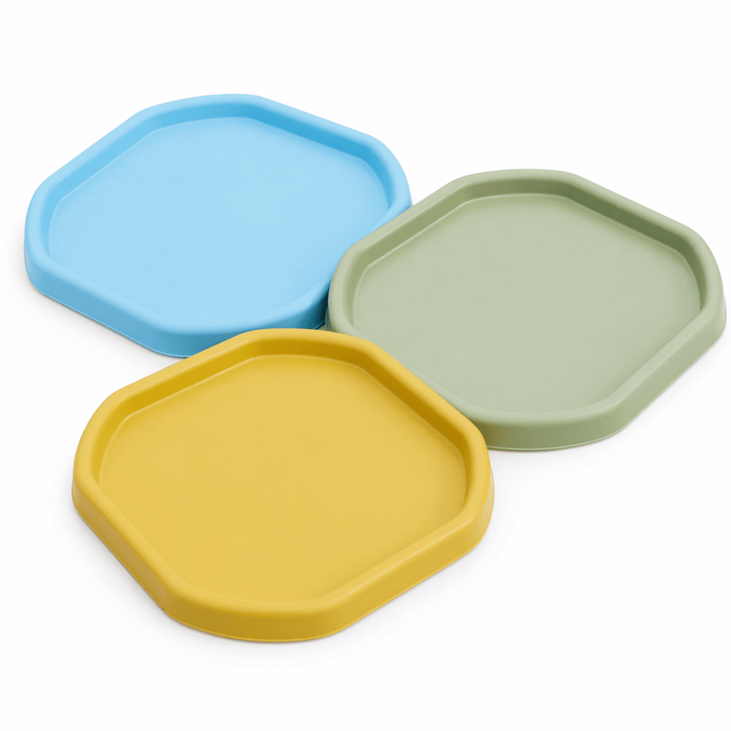 Cosy - Tuff Tray set (70cm) Earthy mini - Yellow, blue, green - Playlaan