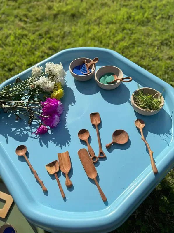 Cosy - Tuff Tray set (70cm) Earthy mini - Yellow, blue, green - Playlaan