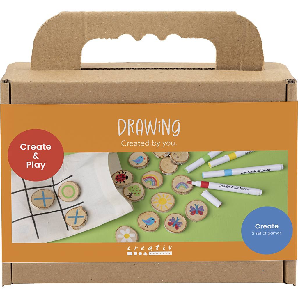 Creativ Company - Creativ Company - Mini hobbyset tekenen en spelletjes - Playlaan