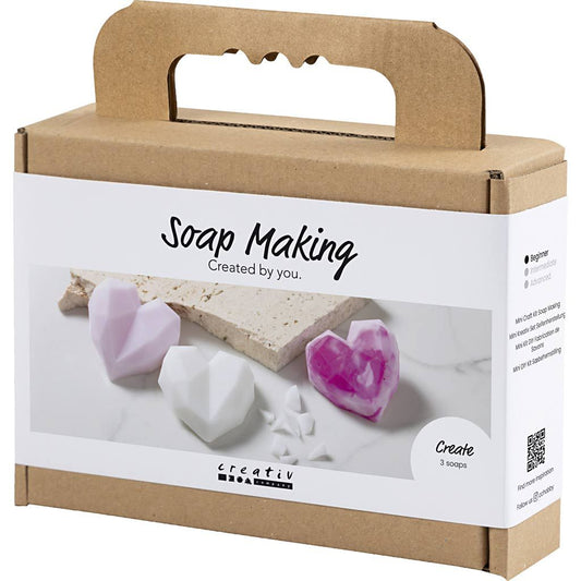 Creativ Company - Creativ Company - Mini hobbyset zeep maken - harten roze - Playlaan