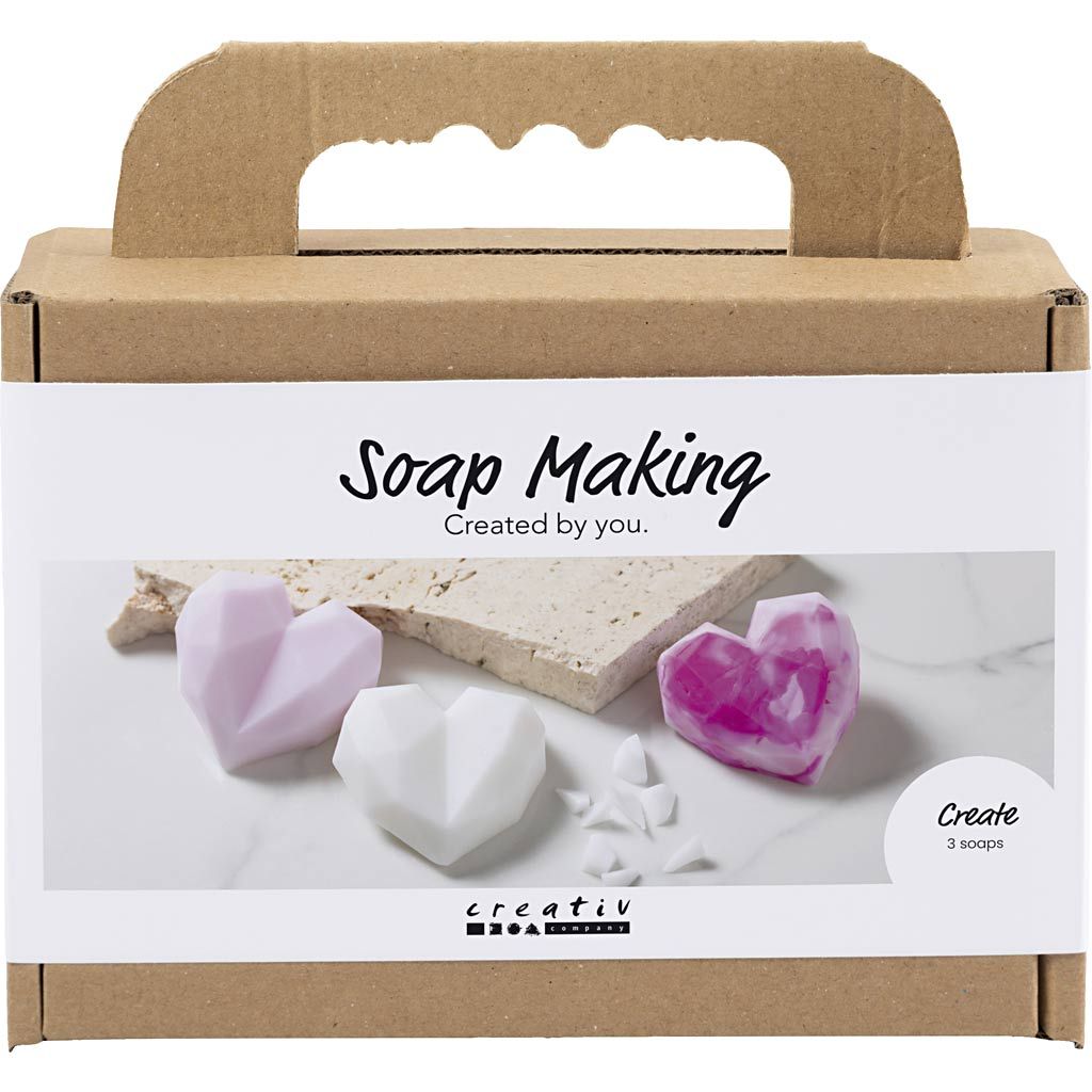 Creativ Company - Creativ Company - Mini hobbyset zeep maken - harten roze - Playlaan