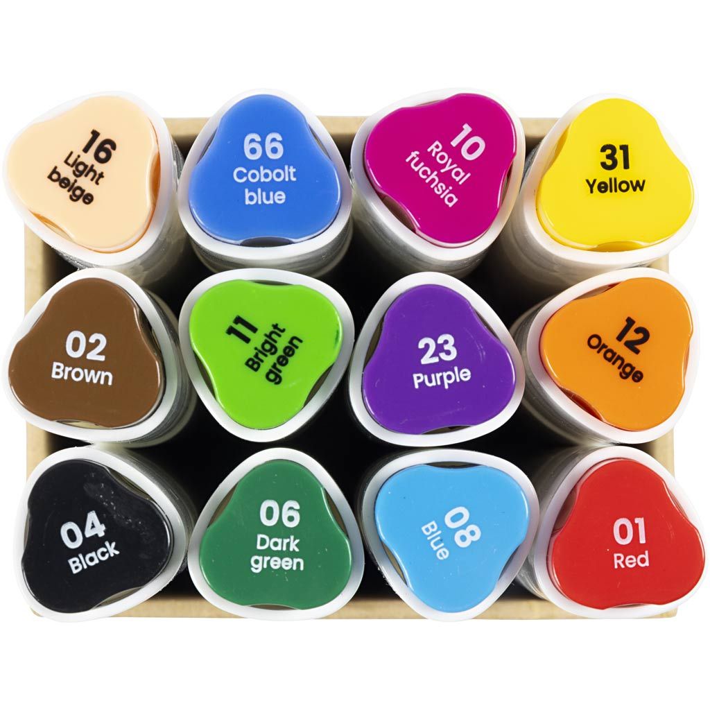Creativ Company - Creativ Company - Tekenstiften – 12 stuks - Playlaan