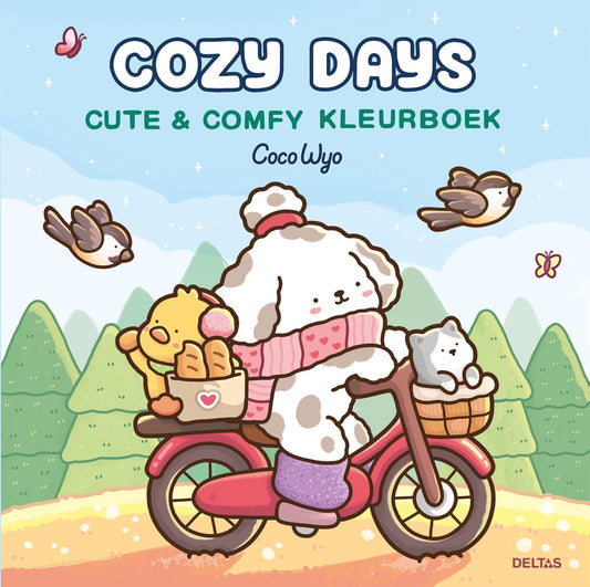 Deltas Centrale uitgeverij - Cozy Days Cute & Comfy kleurboek Coco Wyo - Deltas - Playlaan