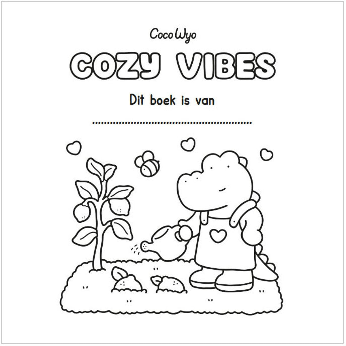 Deltas Centrale uitgeverij - Cozy Vibes Cute & Comfy kleurboek Coco Wyo - Playlaan