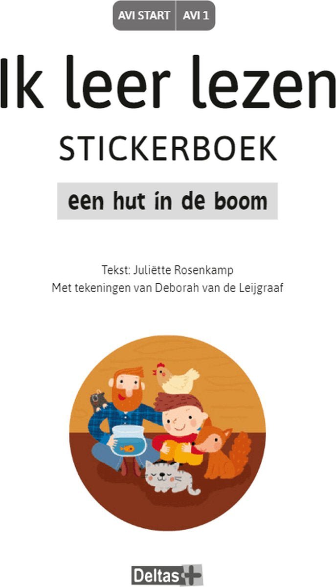 Deltas Centrale uitgeverij - Ik leer lezen Stickerboek - Een hut in de boom - Deltas - Playlaan