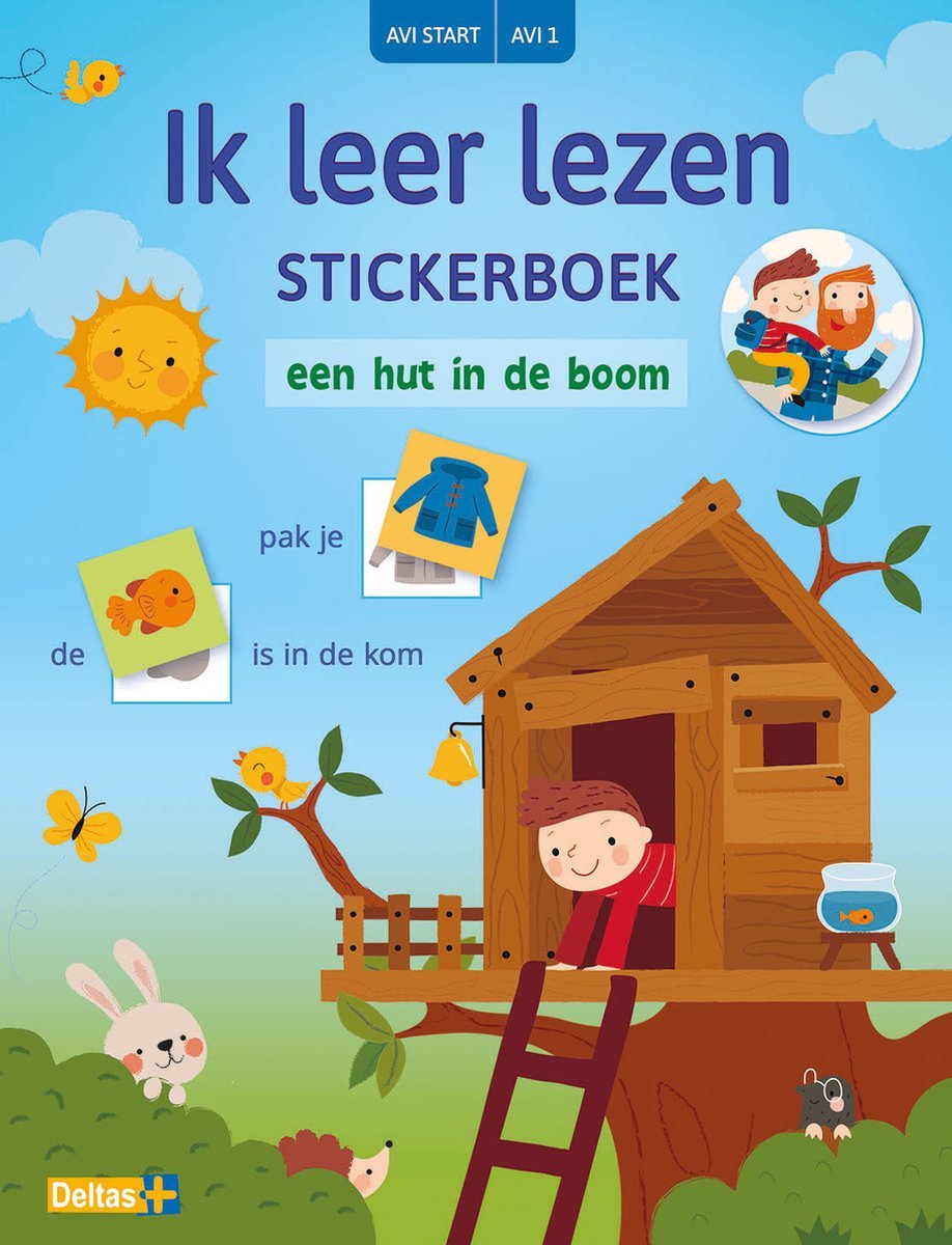 Deltas Centrale uitgeverij - Ik leer lezen Stickerboek - Een hut in de boom - Deltas - Playlaan