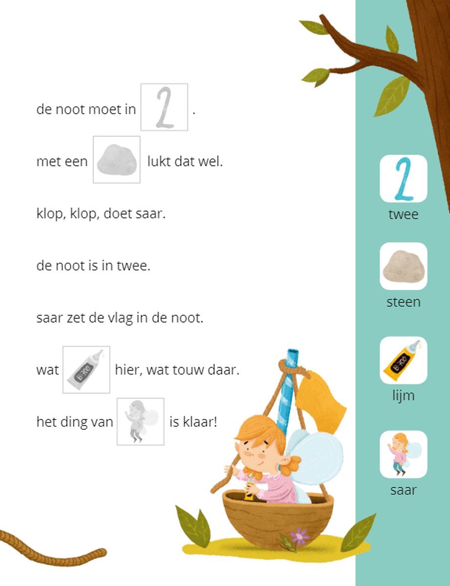 Deltas Centrale uitgeverij - Ik leer lezen Stickerboek - Saar en de boot - Deltas - Playlaan